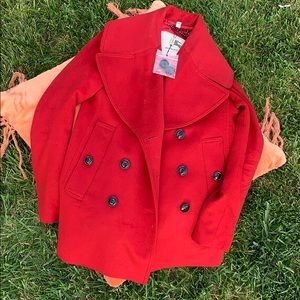 Beautiful NEW BURBERRY red coat